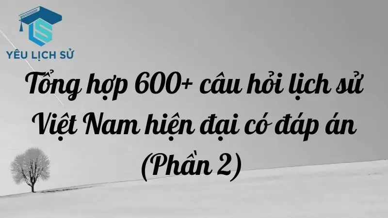 Tổng hợp 600+ câu hỏi lịch sử Việt Nam hiện đại có đáp án (Phần 2)