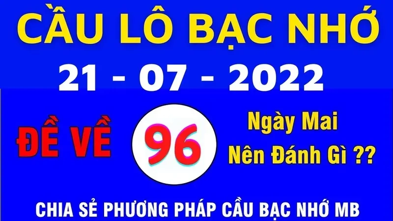 Áp Dụng Phương Pháp Bạc Nhớ