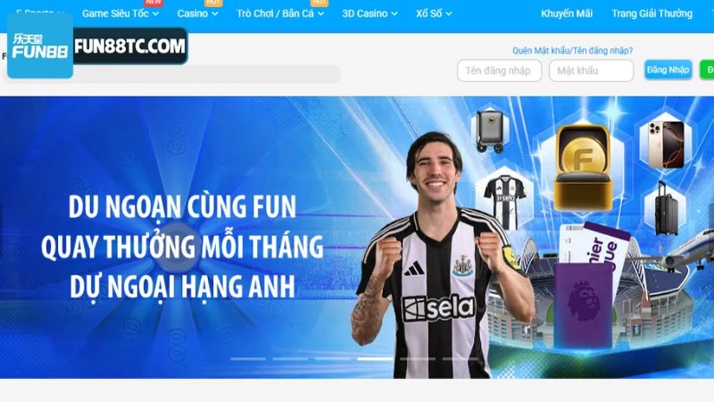 Nhà cái Fun88 là sân chơi đổi thưởng uy tín