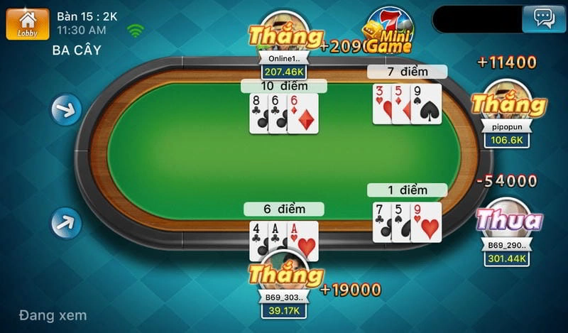  Giao diện mượt mà của game bài đổi thưởng uy tín trên điện thoại