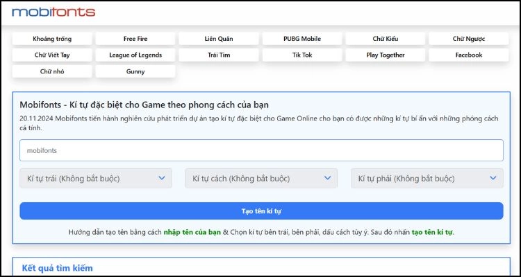 Mobifonts là công cụ sáng tạo kí tự đặc biệt được cộng đồng yêu thích nhất hiện nay 