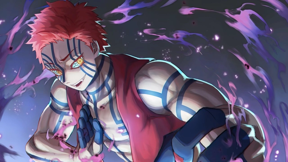 Fan art hấp dẫn về douma x akaza đầy cảm xúc