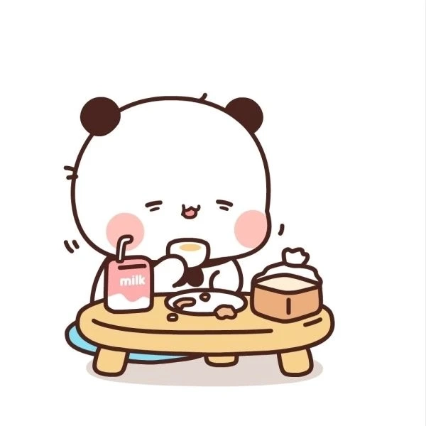 Gấu trắng hoạt hình cute mang lại niềm vui mỗi ngày