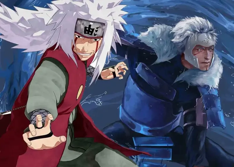 Hình ảnh đáng nhớ khi jiraiya biết sasuke đến từ tương lai