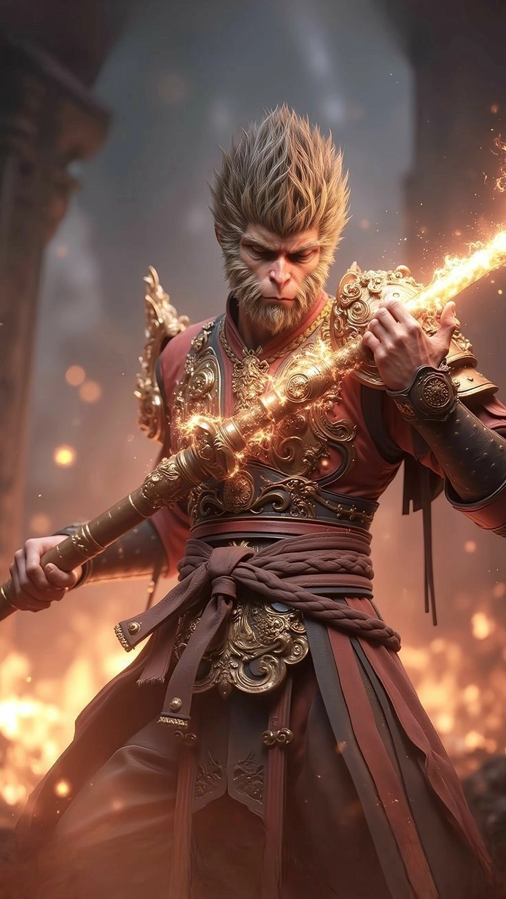 Hình ảnh tôn ngộ không 3d siêu chân thực cực chất