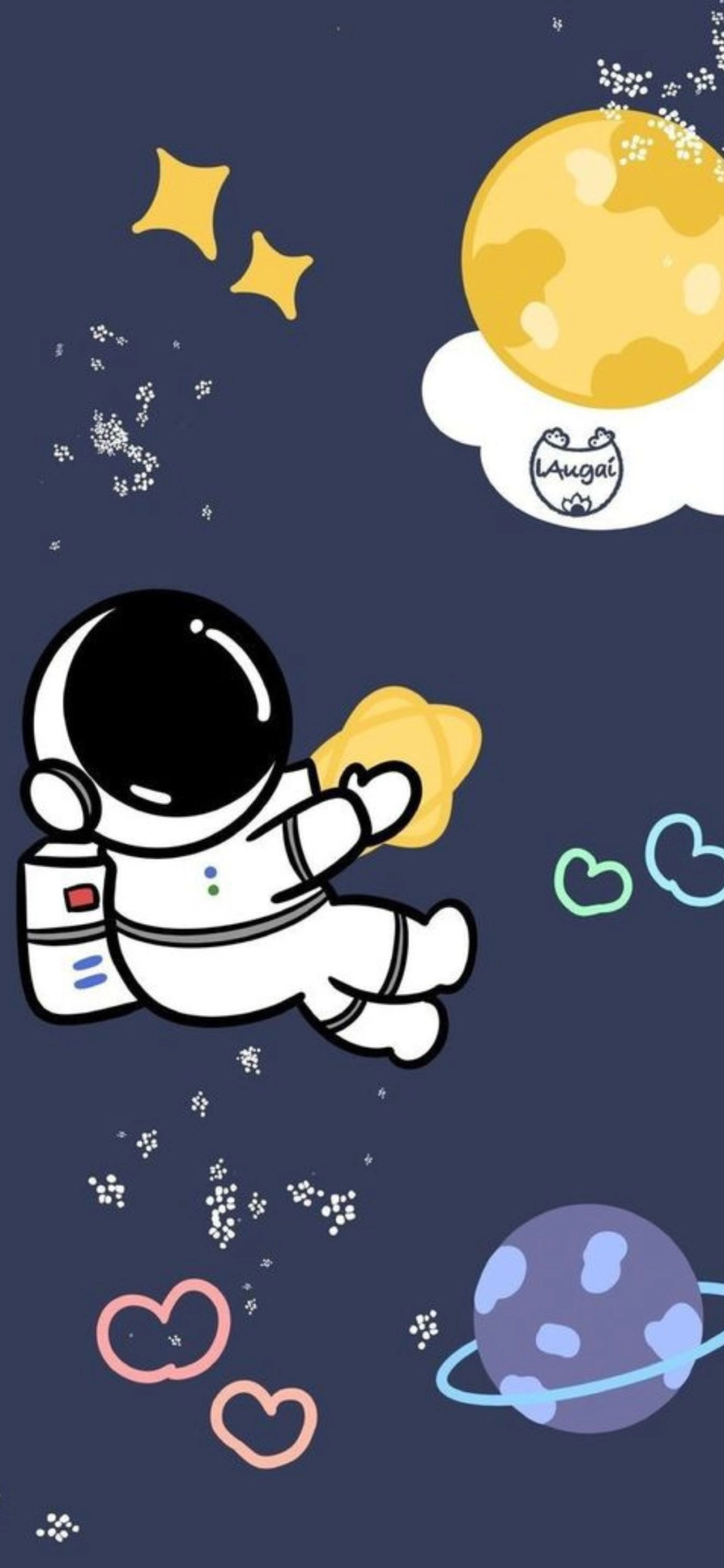 Trang trí điện thoại với hình nền phi hành gia đẹp mắt