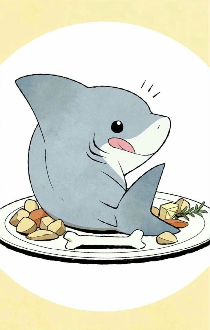 Ngắm nhìn anime cá mập chibi cute đầy sáng tạo và ngộ nghĩnh