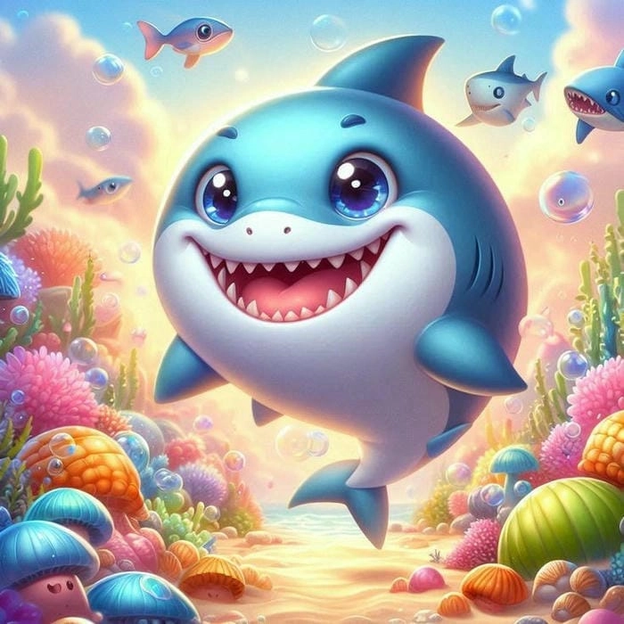 Học cách vẽ cá mập chibi độc đáo và đầy sáng tạo