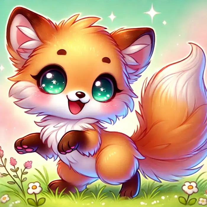 Khám phá bộ hình ảnh cáo chibi xinh xắn và sống động