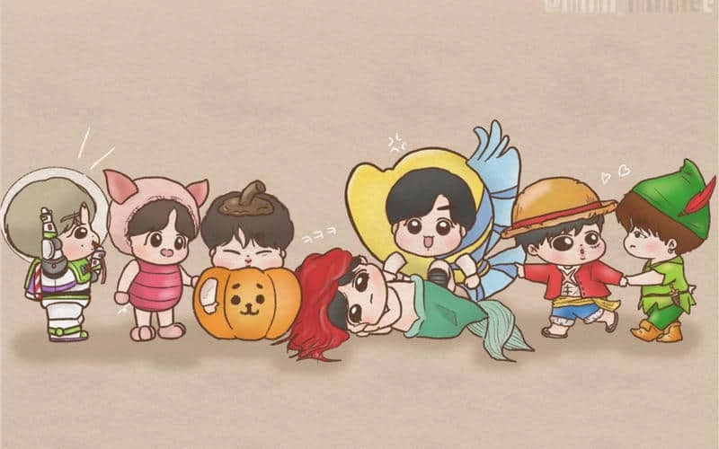 Sưu tập bts chibi cute bt21 độc đáo và sáng tạo