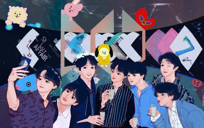 Chọn lọc ảnh chibi bts dễ thương cho mọi người