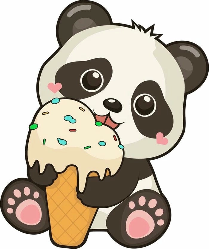 Tận hưởng hình chibi cute chibi gấu trúc đáng yêu mỗi ngày