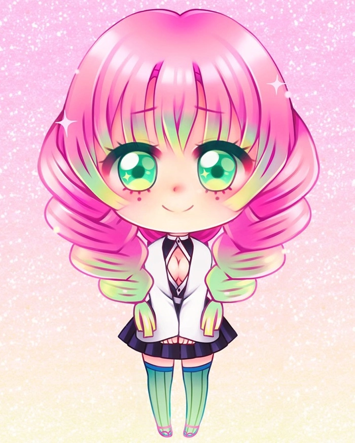 Khám phá mitsuri kanroji chibi vui nhộn đáng yêu