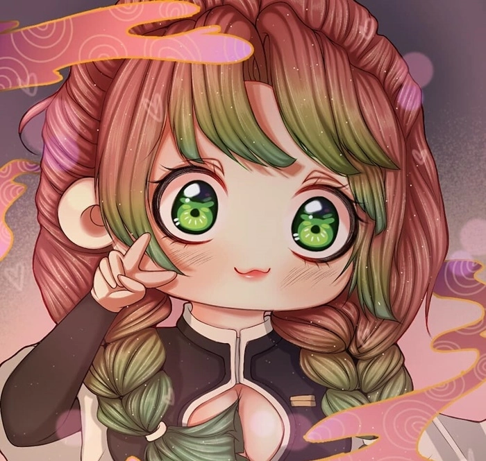 Thưởng thức mitsuri và shinobu chibi trong anime