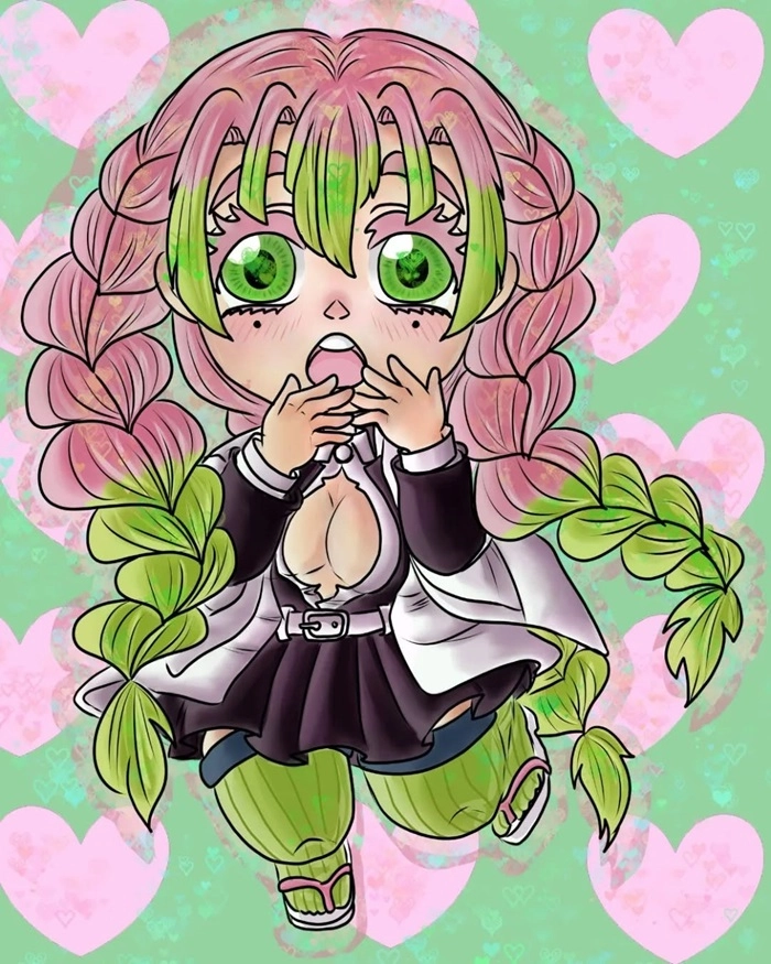 Tận hưởng anime chibi mitsuri sinh động và ngộ nghĩnh