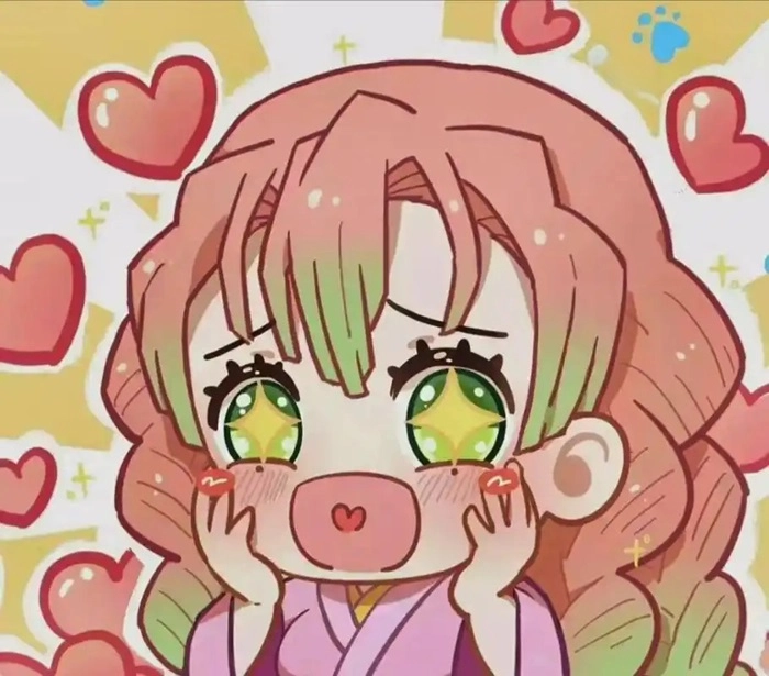 Bộ sưu tập chibi mitsuri anime siêu dễ thương