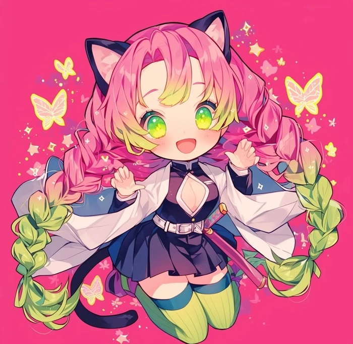 Tải chibi mitsuri coloring page để tô màu sáng tạo