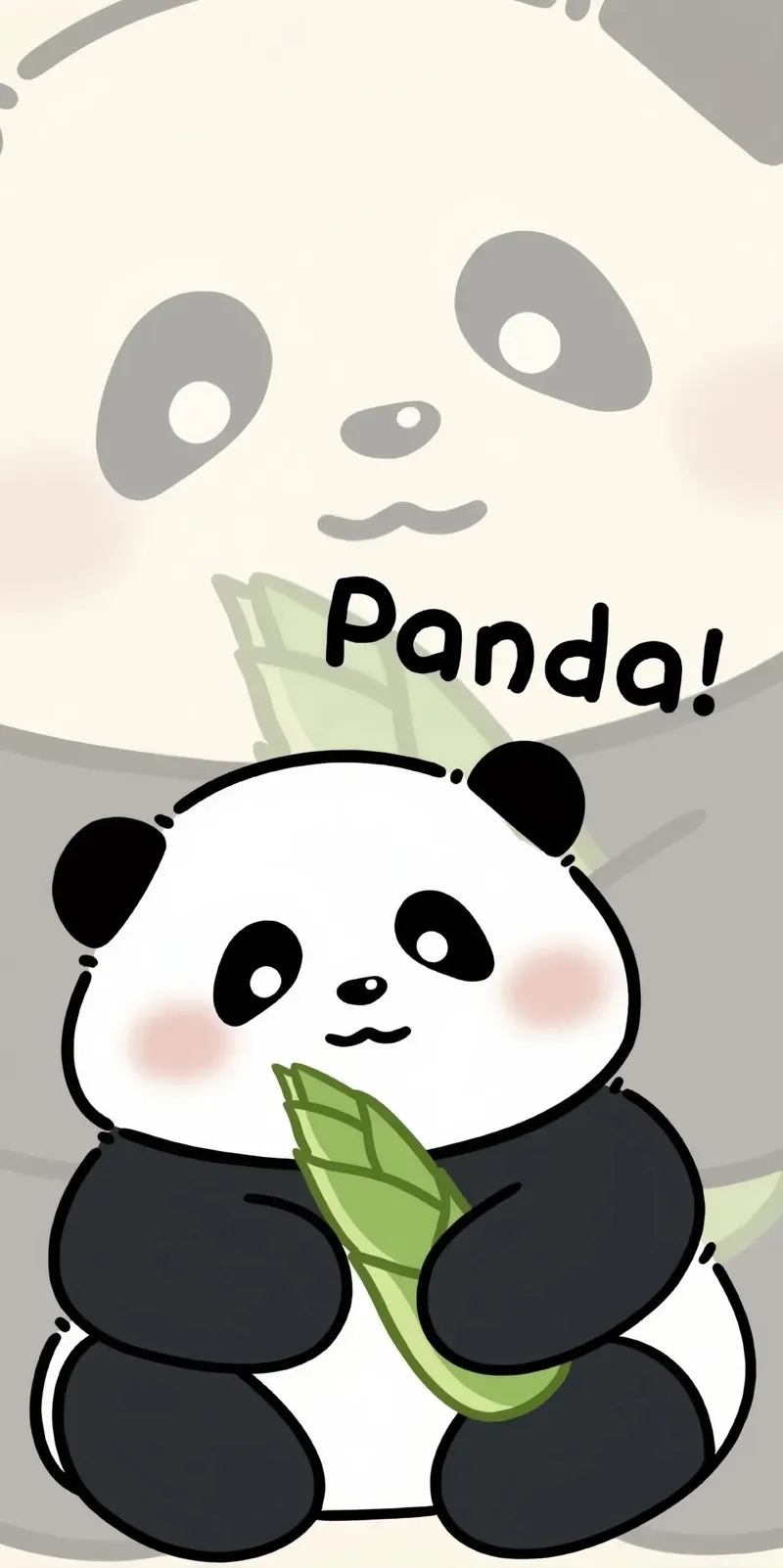 Con gấu trúc hình cute chibi nhìn là mê ngay