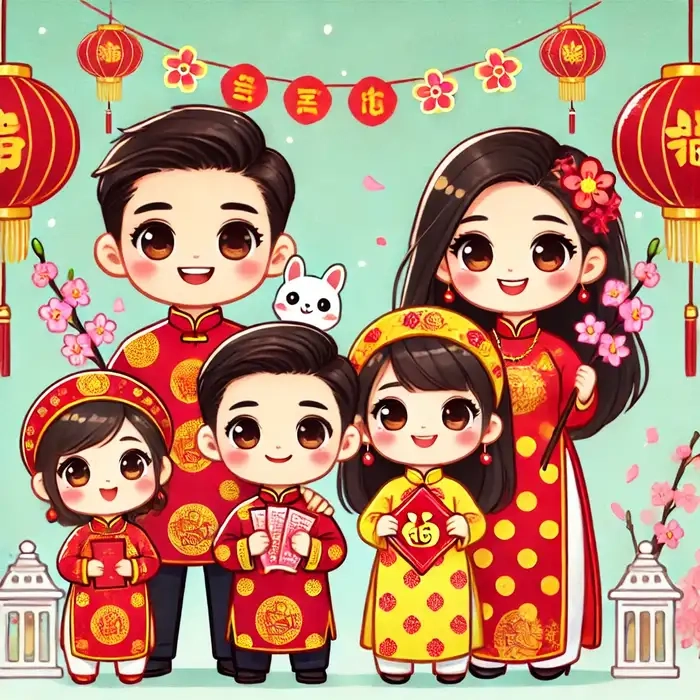 Khám phá bộ sưu tập chibi tết cute độc đáo