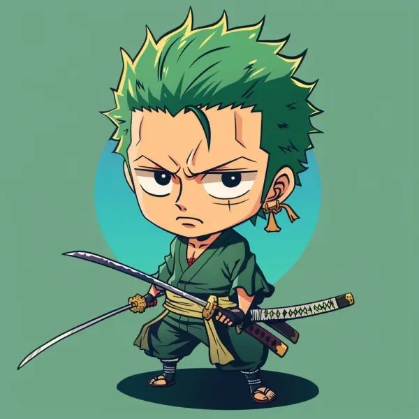 Học cách vẽ zoro chibi đơn giản mà vẫn ngầu và cute