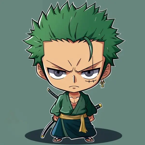 Tải ảnh zoro chibi cute đáng yêu cho avatar và hình nền