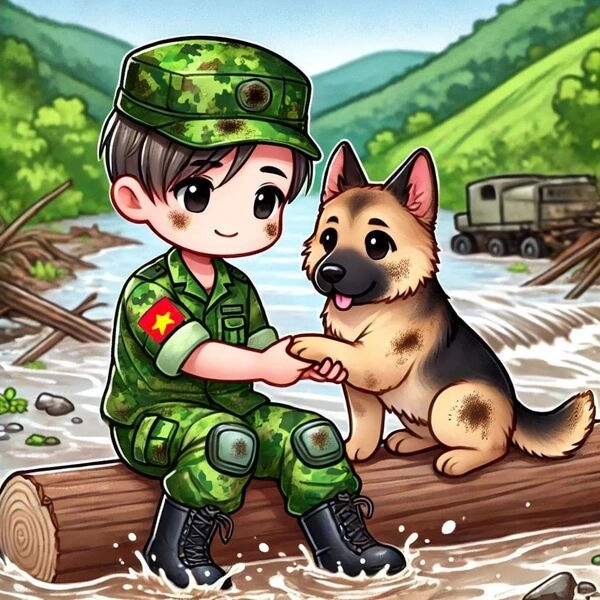 Nét dễ thương gắn liền với hình ảnh chibi bộ đội đáng yêu