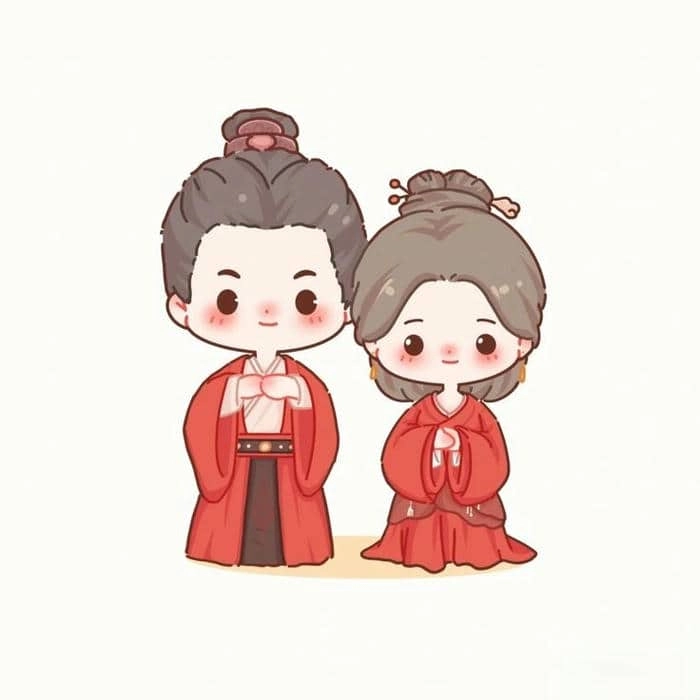 Lựa chọn hình chibi cô dâu chú rể cho thiệp cưới độc đáo