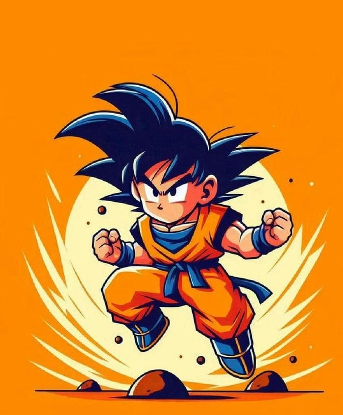 Xem ảnh goku chibi cute cực kỳ sinh động