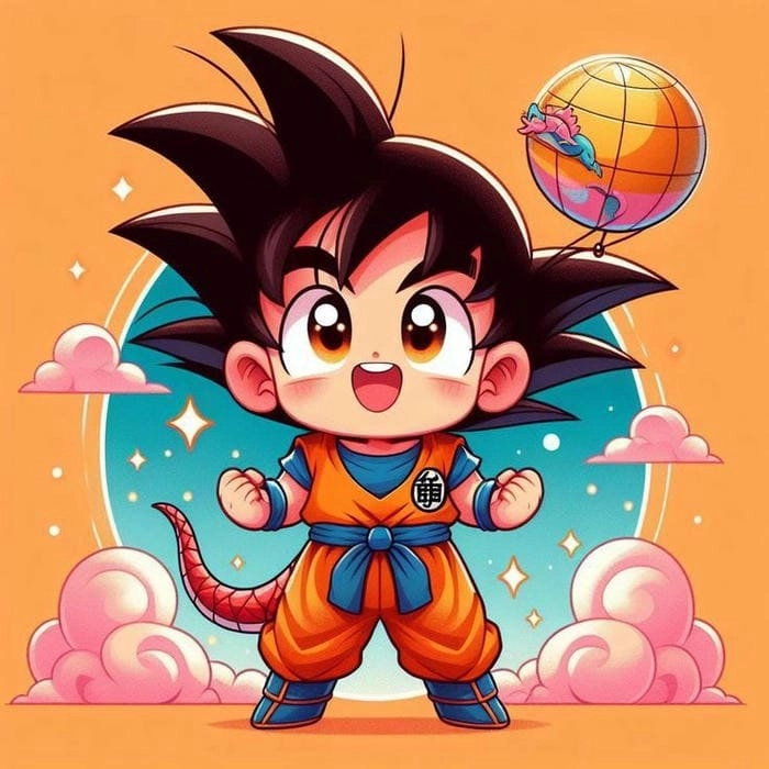 Hướng dẫn cách vẽ goku chibi cho người mới