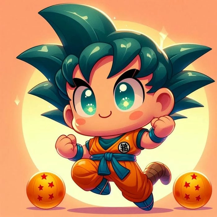Tải goku chibi png trong suốt cho thiết kế