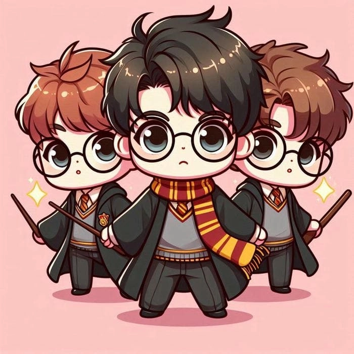 Thưởng thức harry potter chibi art sáng tạo và sống động