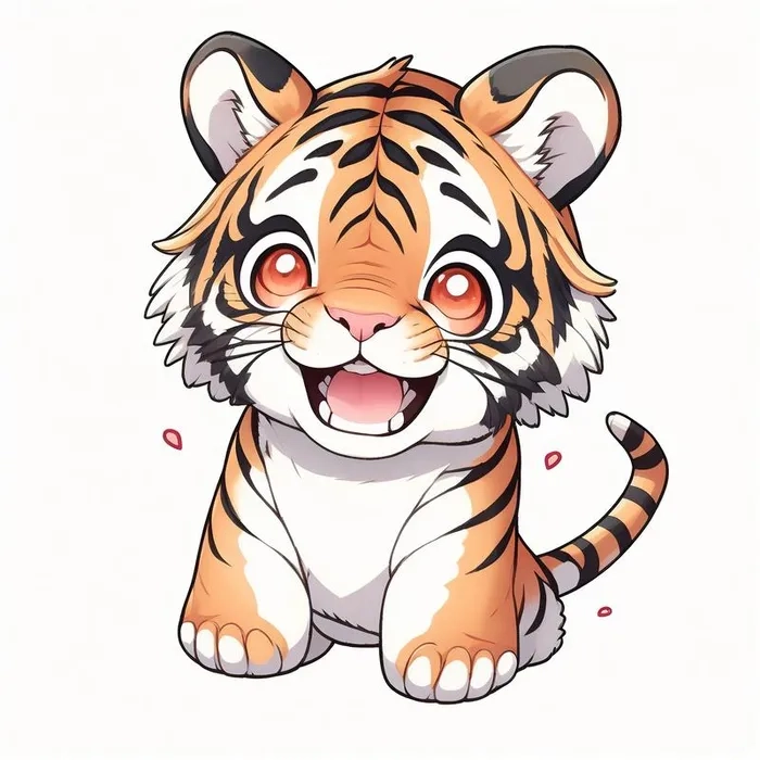 Khám phá hổ béo chibi siêu dễ thương cho bé