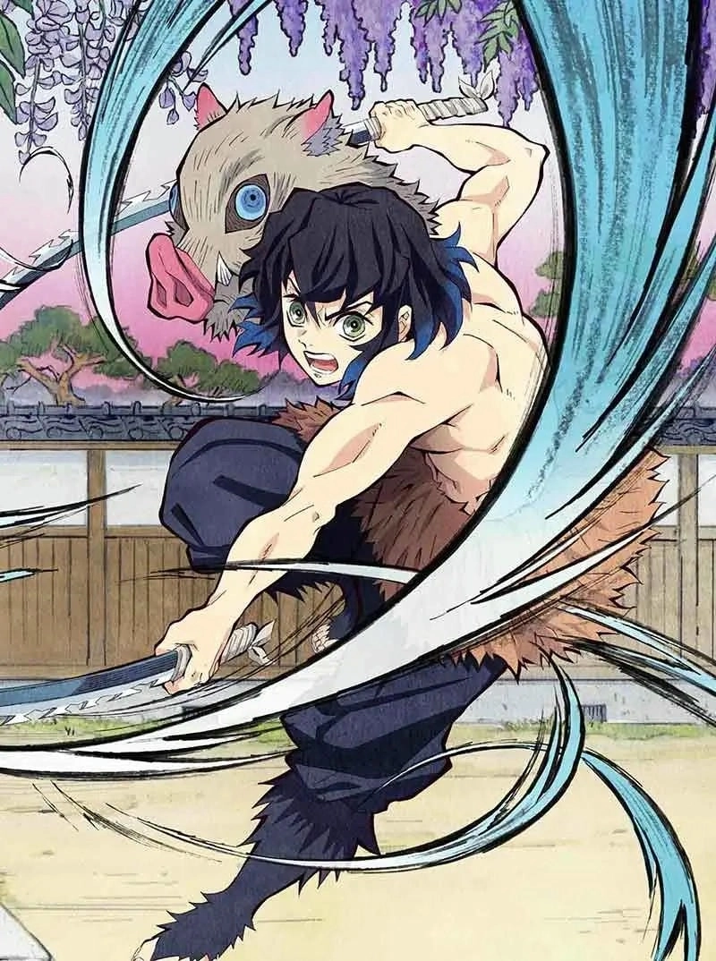 Xem inosuke demon slayer real face đầy bất ngờ