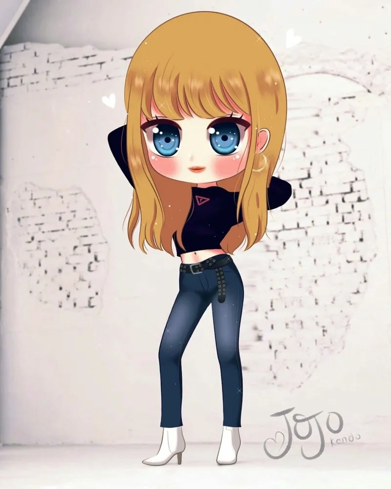 Vẽ lisa chibi cho bé mê blackpink