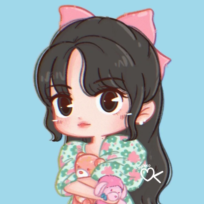 Lisa blackpink chibi phiên bản học sinh