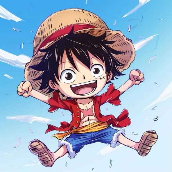 Thưởng thức nét cá tính của luffy chibi ngầu