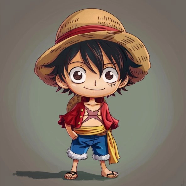 Ngắm nhìn luffy nika chibi cực ấn tượng