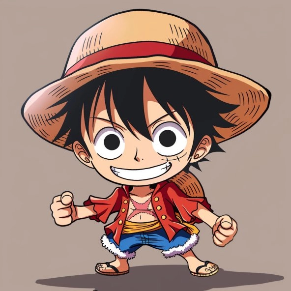 Khám phá thế giới hình chibi luffy đa sắc màu