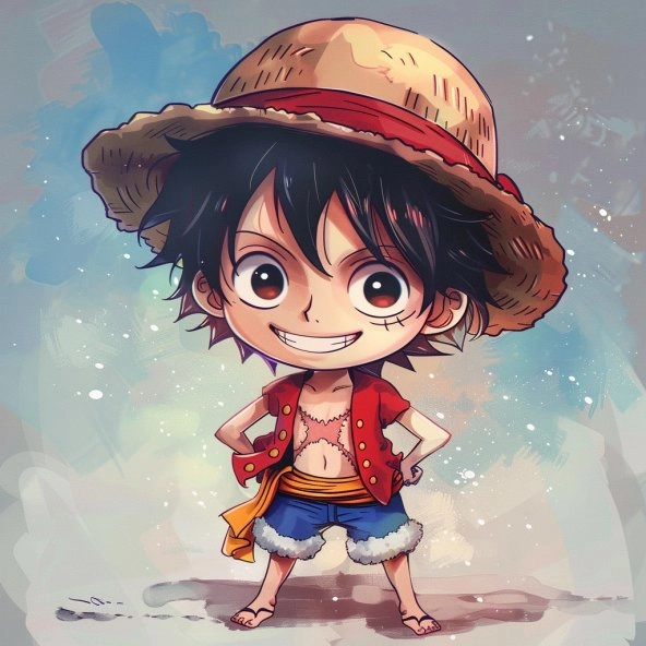 Fan mê mẩn với hình luffy gear 5 chibi mới nhất