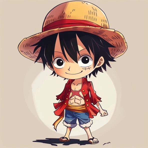 Trang trí điện thoại bằng hình nền luffy chibi