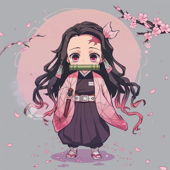Hướng dẫn cách vẽ nezuko chibi nhanh và đơn giản