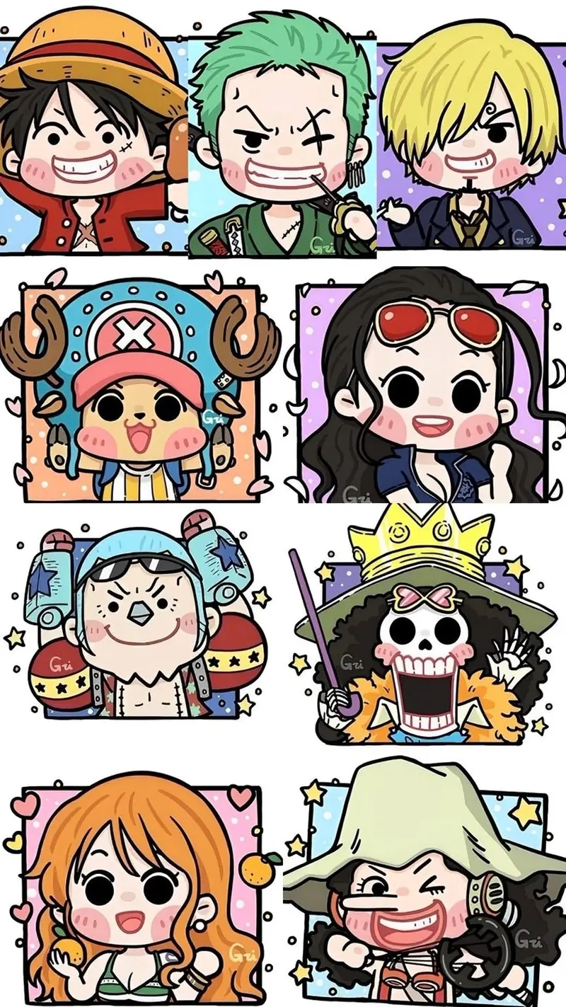 Tuyển tập hình vẽ one piece chibi sáng tạo và độc đáo