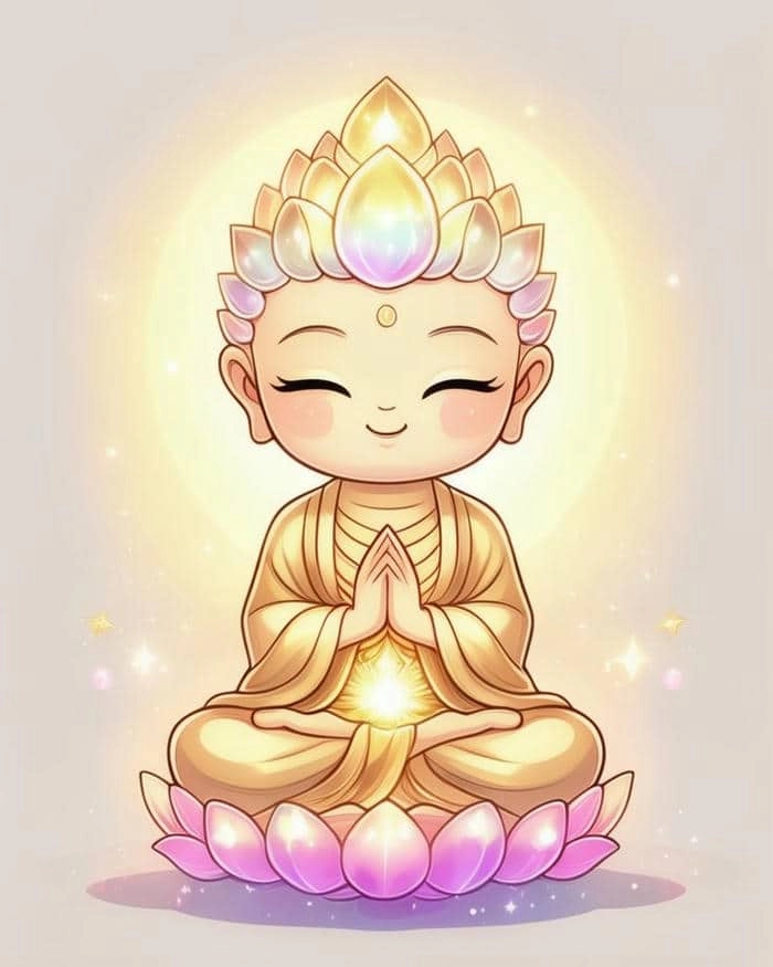 Tải ngay hình phật chibi ngộ nghĩnh cho điện thoại bạn