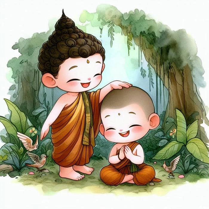 Học cách vẽ phật chibi sáng tạo đơn giản dễ làm
