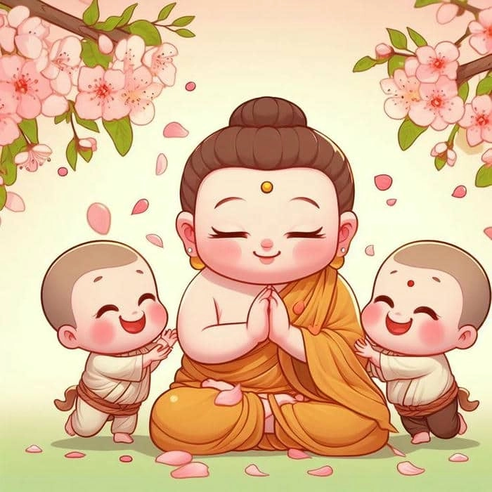 Trang trí nhà với tượng phật chibi nhỏ xinh dễ yêu