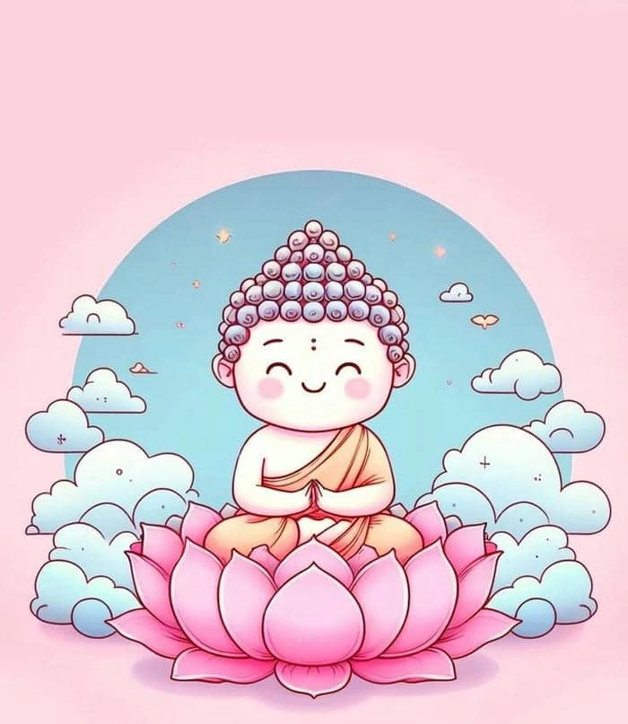 Chọn avatar phật chibi làm hình đại diện siêu dễ thương