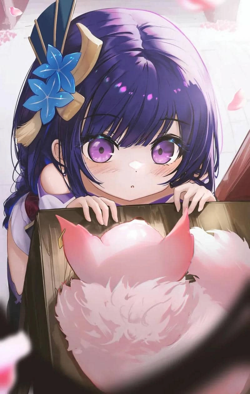 Cảm nhận raiden shogun chibi cry buồn mà dễ thương