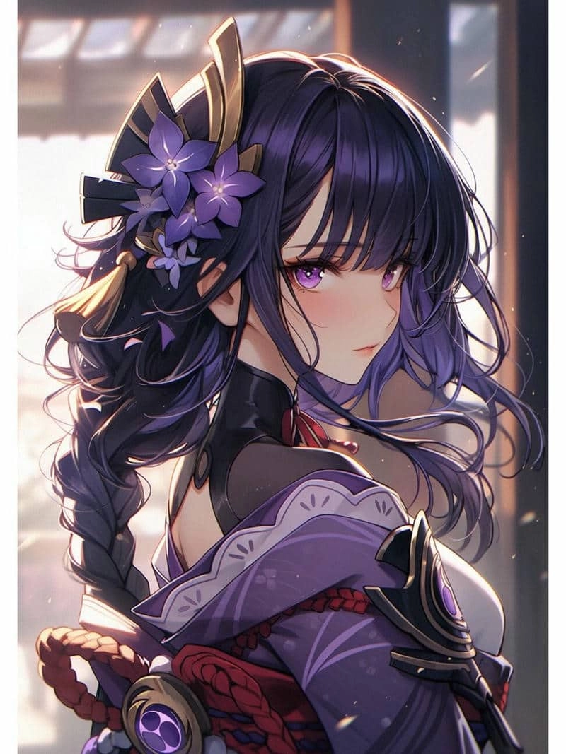 Chiêm ngưỡng raiden shogun chibi cute siêu xinh xắn