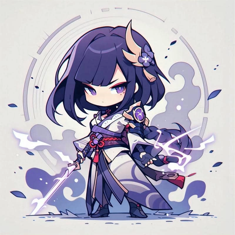 Cười vui với raiden shogun chibi meme bá đạo