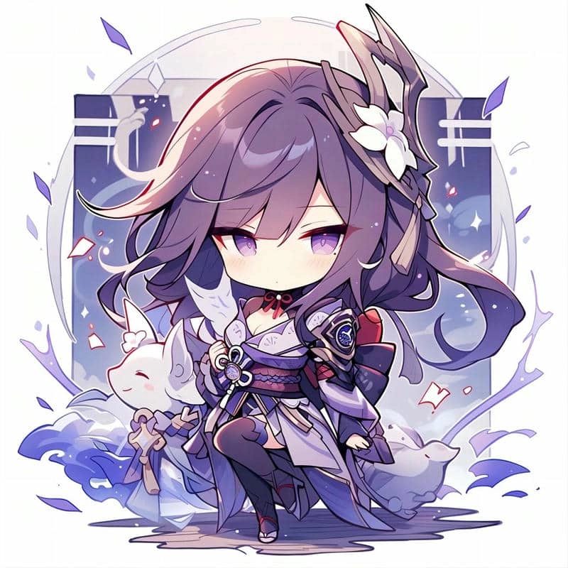 Dùng avatar raiden shogun chibi làm hình đại diện